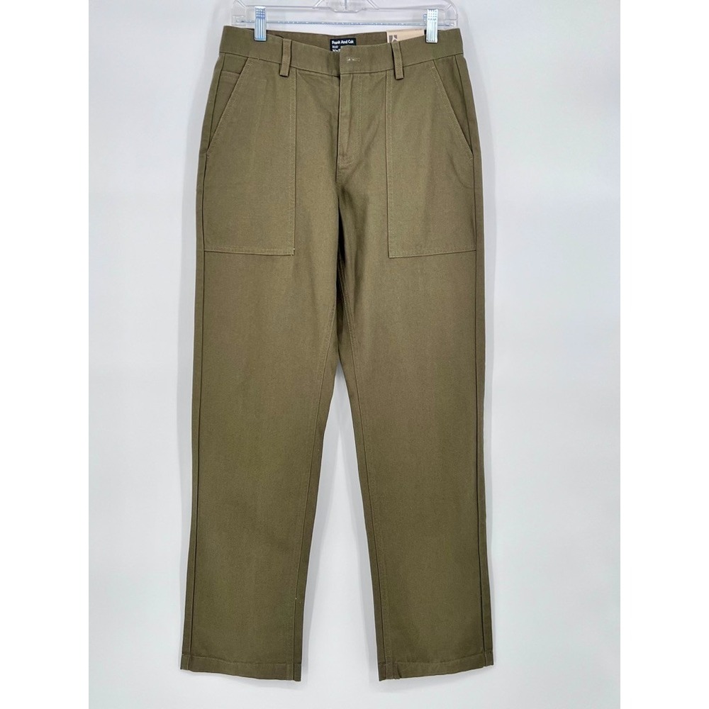 Frank and Oak Men's NWT's Joey Fatigue Pant In Olive Green Size 30x32 Business